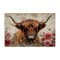 Stupell Industries Highland Cow in Spring Canvas Wall Art Design by LSR Design Studio